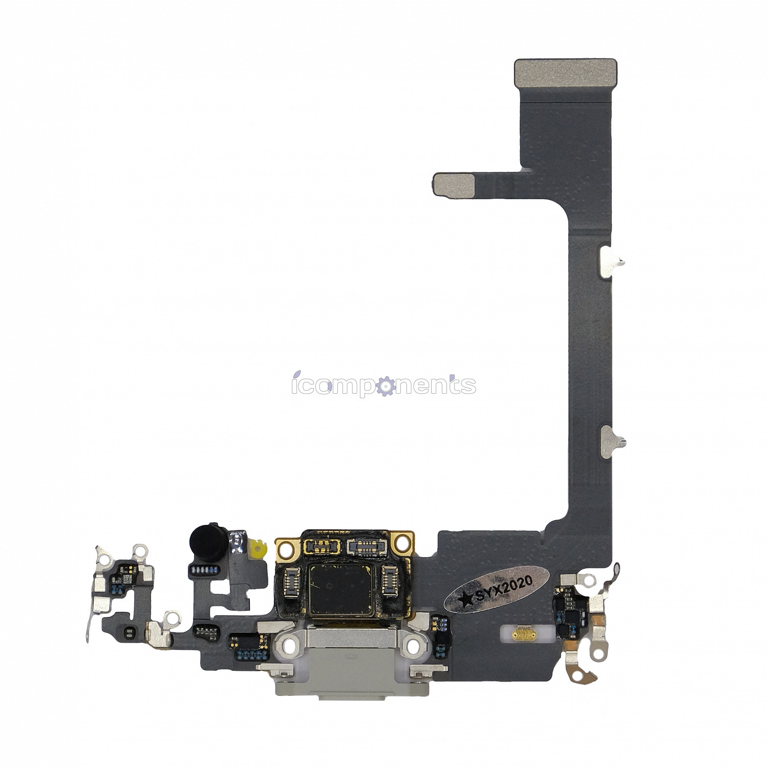 картинка iPhone 11 Pro - Шлейф с разъемом зарядки ORIG, белый от магазина Компания+