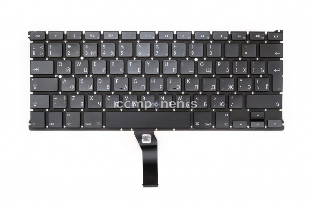 картинка Клавиатура MacBook Air 13 A1369,A1466 (2011-2017) Г-образный Enter RUS РСТ от магазина Компания+