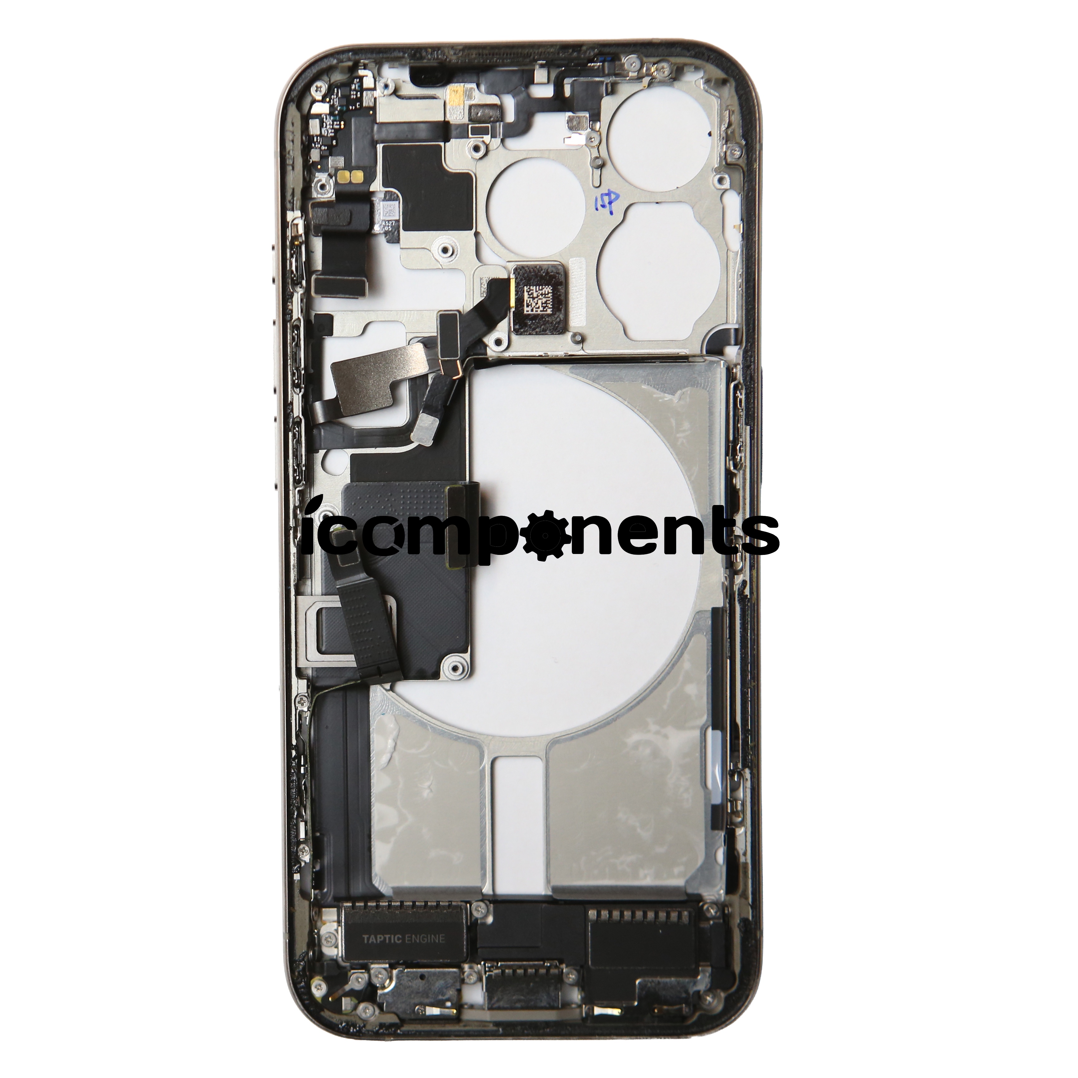 iPhone 15 Pro - Средняя часть корпуса в сборе с шлейфами (Natural Titanium) Разбор EU