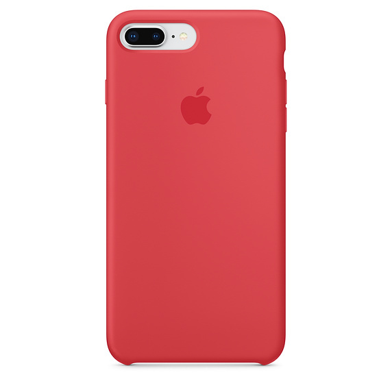 картинка Силиконовый чехол для iPhone 7+/8+ red raspberry (спелая малина) от магазина Компания+