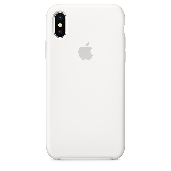 картинка Силиконовый чехол для iPhone X, white (белый) от магазина Компания+