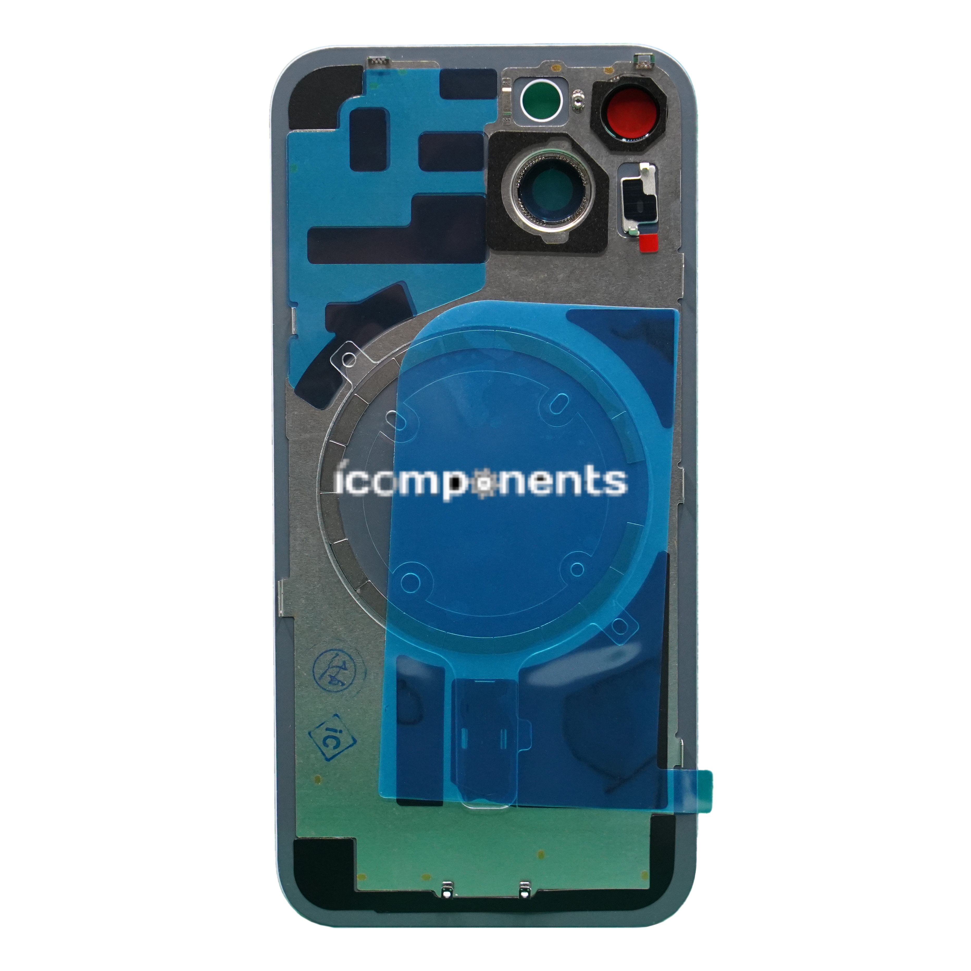 iPhone 14 - Задняя крышка, фиолетовая (в сборе с креплением и линзами камеры)