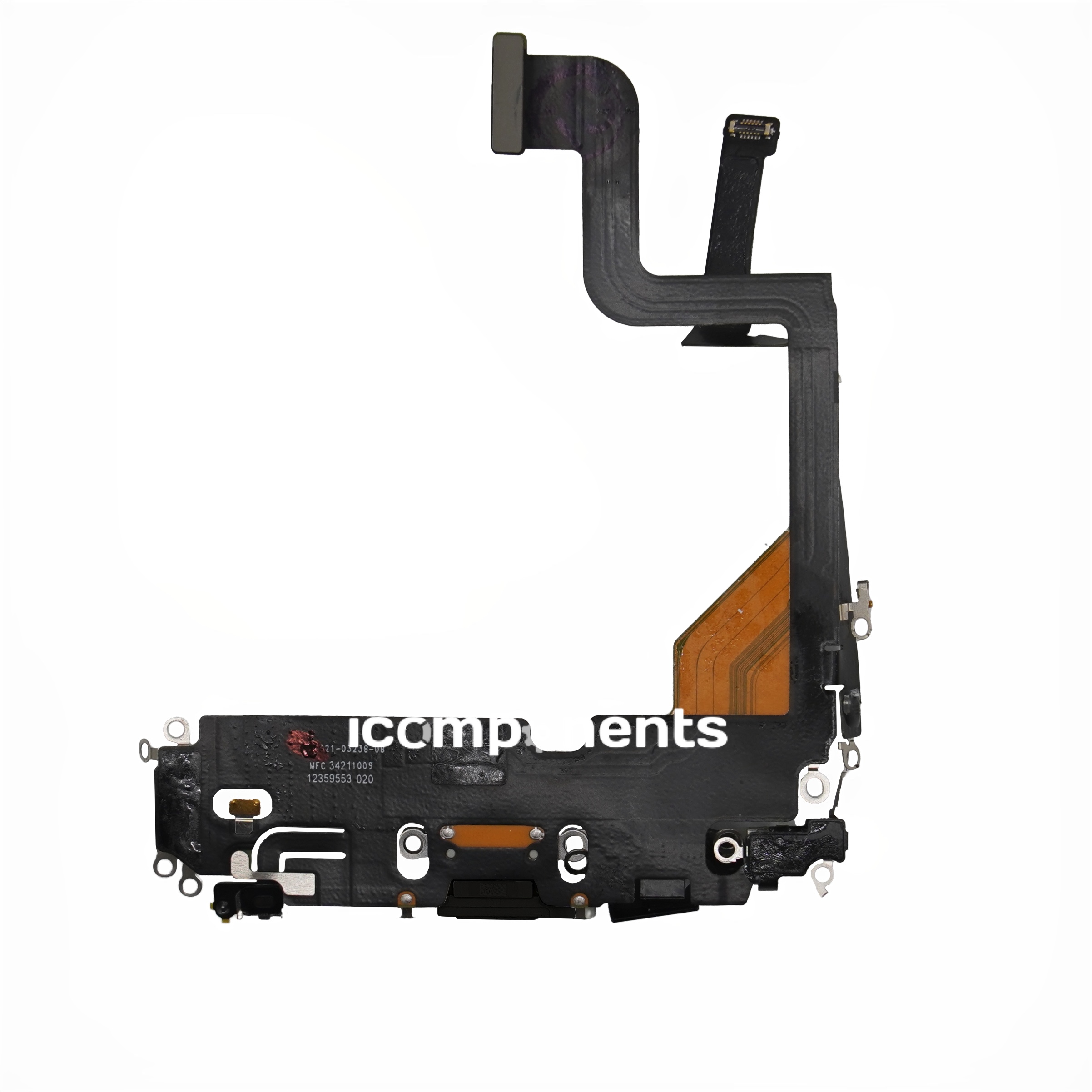 iPhone 13 Pro - Нижний шлейф с разъемом зарядки ORIG, черный