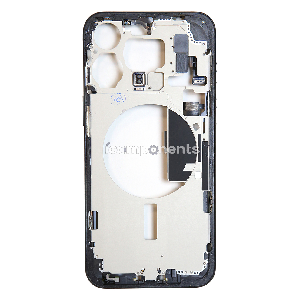 iPhone 15 Pro Max - Средняя часть корпуса в сборе с шлейфами (Black Titanium) Разбор EU