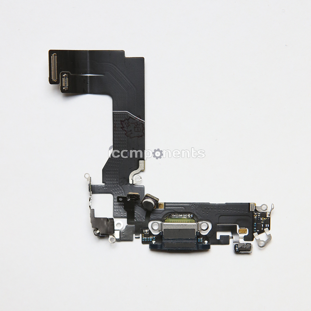 iPhone 13 mini - Нижний шлейф с разъемом зарядки ORIG, черный