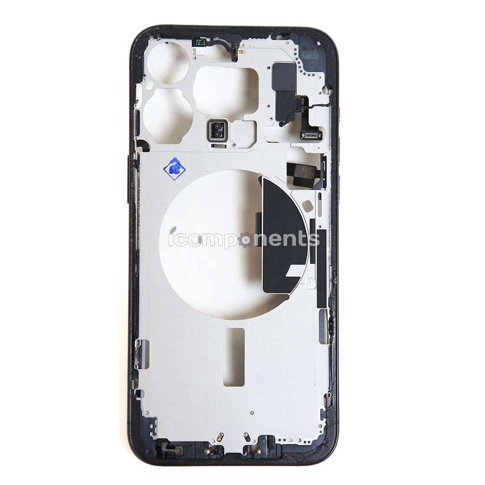 iPhone 15 Pro Max - Средняя часть корпуса в сборе с шлейфами (Blue Titanium) Разбор EU