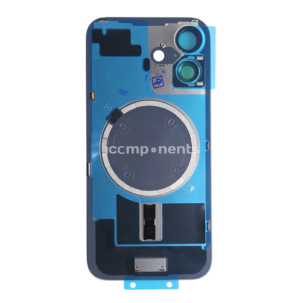 iPhone 16 - Задняя крышка, бирюзовая (в сборе с креплением и линзами камеры)