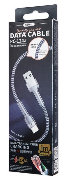 картинка Кабель USB - Lightning Remax, серебристый от магазина Компания+