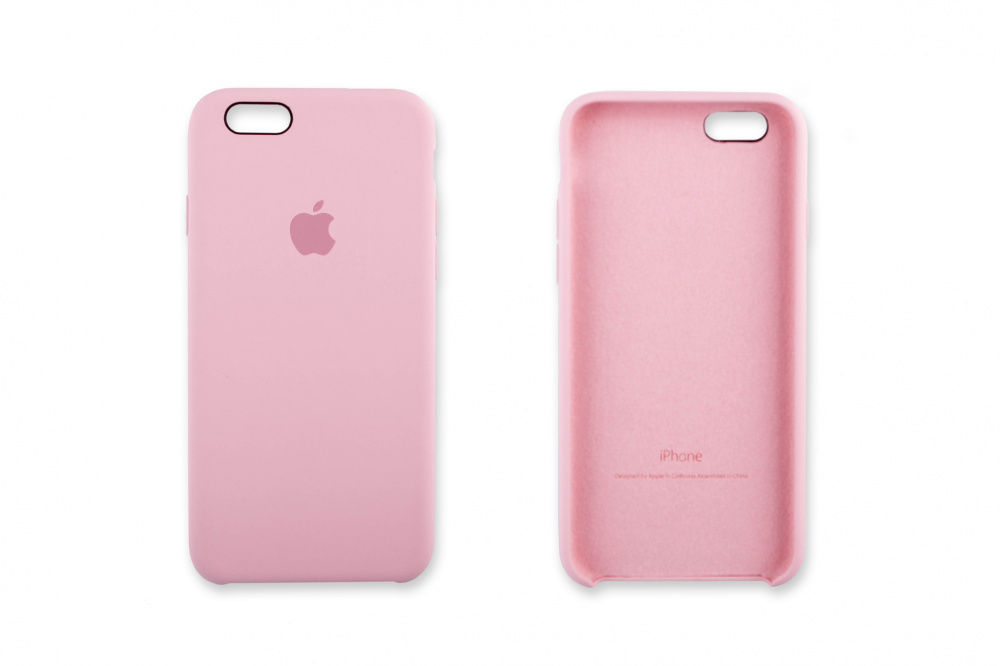 картинка Силиконовый чехол для iPhone 6/6s, light pink (розовый) от магазина Компания+