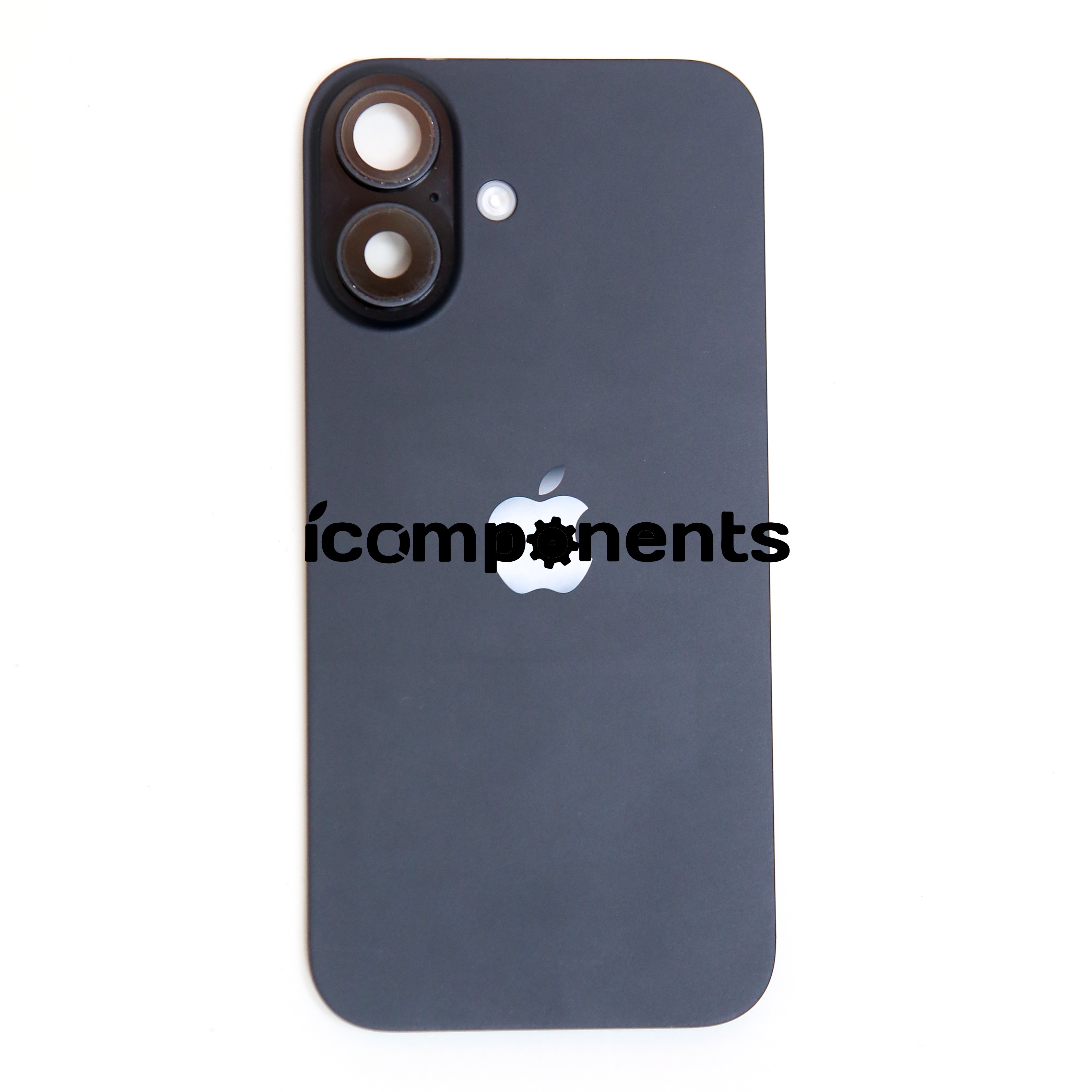 iPhone 16 - Задняя крышка, черная (в сборе с креплением и линзами камеры)