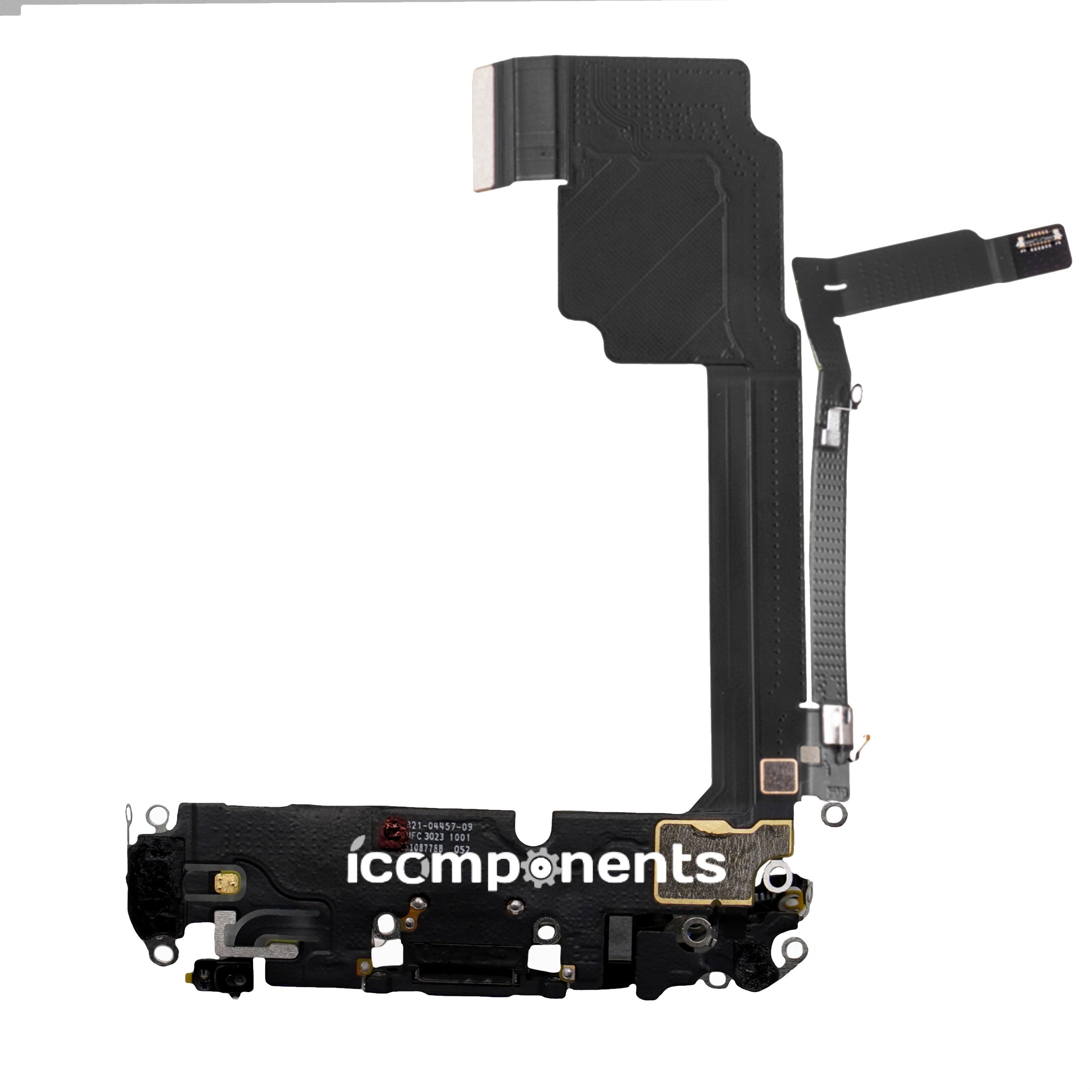 iPhone 15 Pro Нижний шлейф с разъемом зарядки ORIG, черный