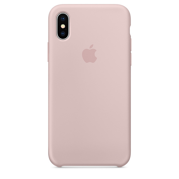 картинка Силиконовый чехол для iPhone X, pink sand (розовый песок) от магазина Компания+