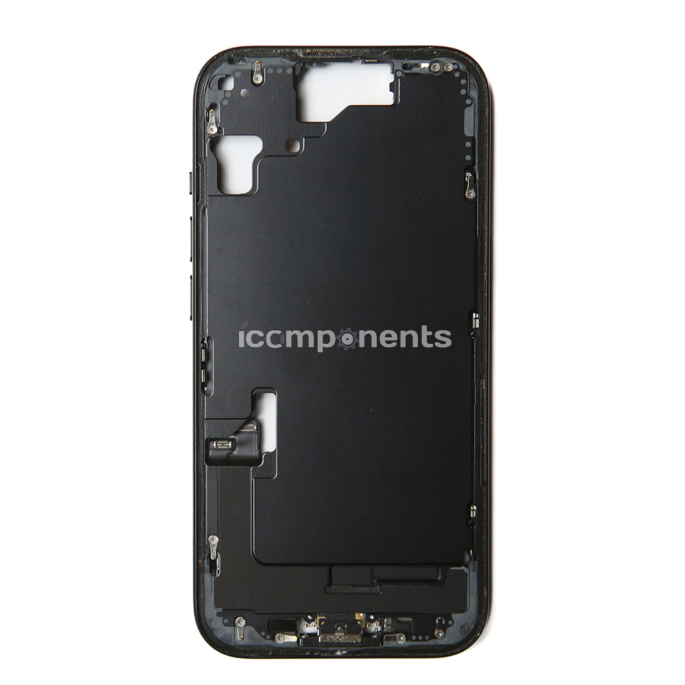 iPhone 15 - Средняя часть корпуса в сборе с шлейфами (Black) Разбор EU
