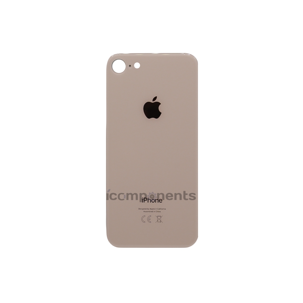 картинка iPhone 8 - Заднее стекло Premium (широкое отверстие), золотое от магазина Компания+