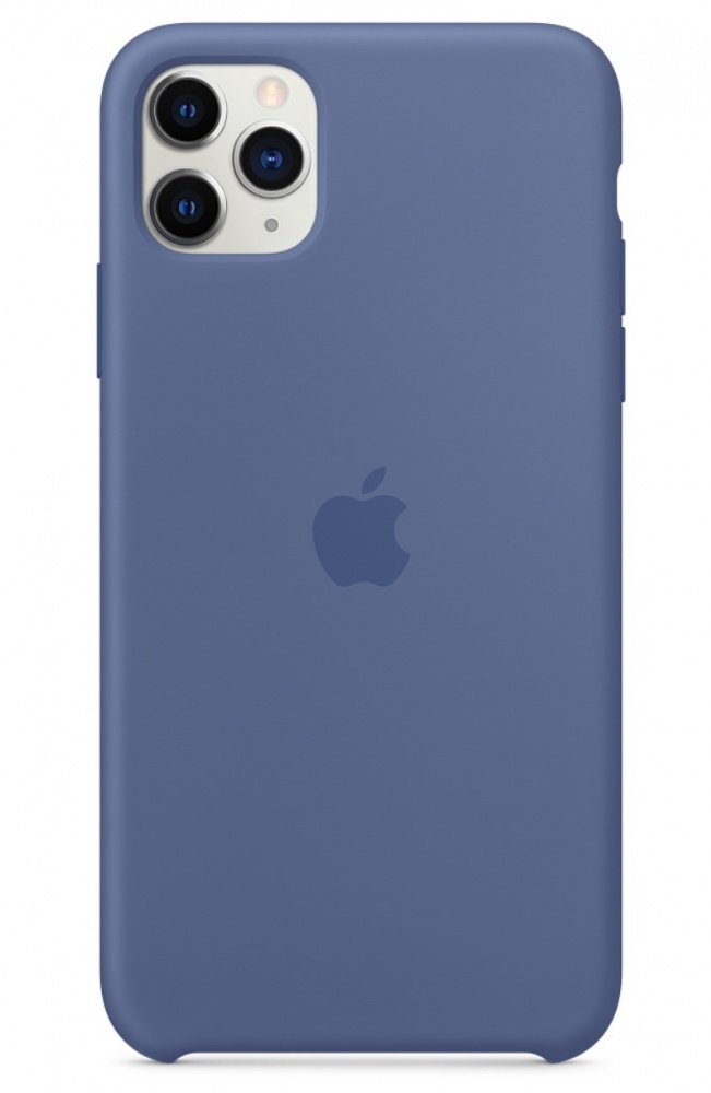 картинка Силиконовый чехол для iPhone 11 Pro Linen Blue (льняной синий) от магазина Компания+