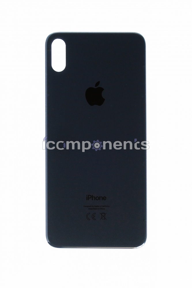 картинка iPhone XS MAX - заднее стекло, черное от магазина Компания+