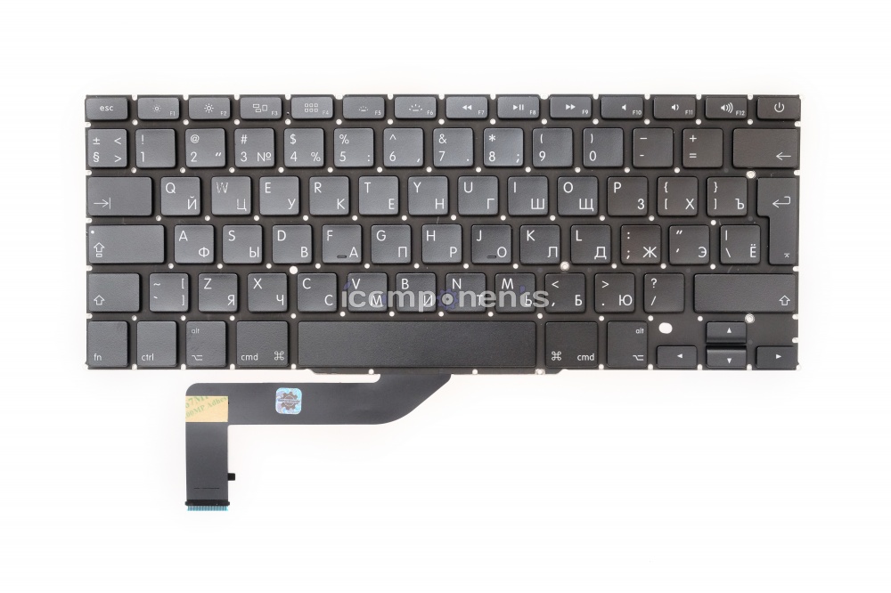 картинка Клавиатура MacBook Pro 15 Retina A1398 (Mid 2012 - Mid 2015) Г-образный Enter RUS РСТ от магазина Компания+