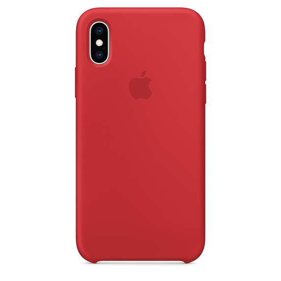 картинка Силиконовый чехол для iPhone XS, red (красный) от магазина Компания+