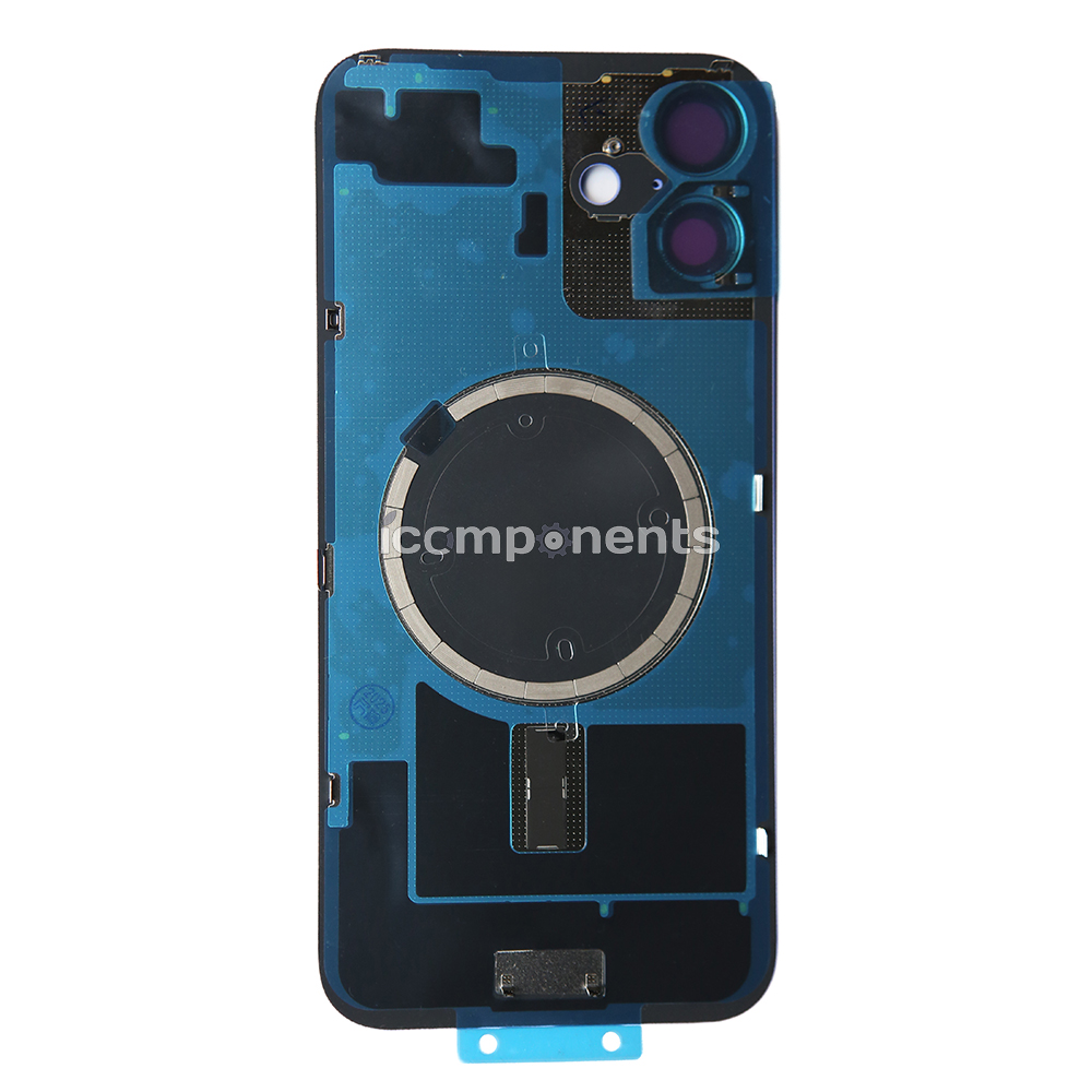 iPhone 16 Plus - Заднее стекло, ультрамарин (в сборе с креплением)