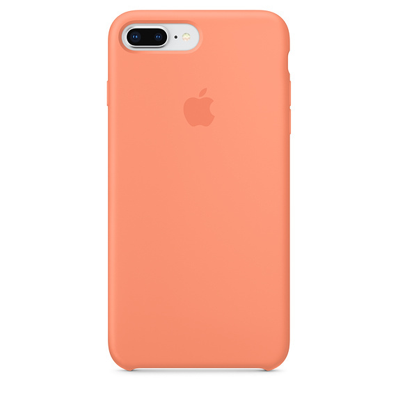 картинка Силиконовый чехол для iPhone 7+/8+, peach (сочный персик) от магазина Компания+