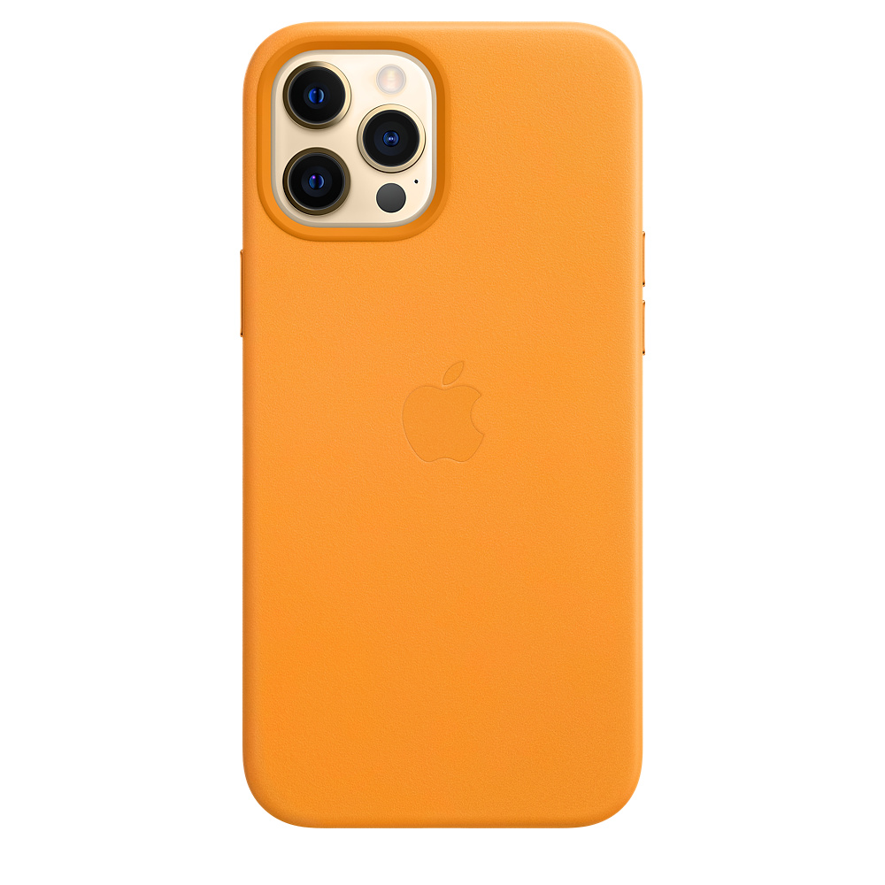 картинка Кожаный чехол Magsafe iPhone 12 pro Max California poppy от магазина Компания+