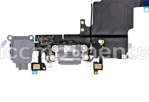 картинка iPhone 6s - нижний шлейф зарядки, черный от магазина Компания+