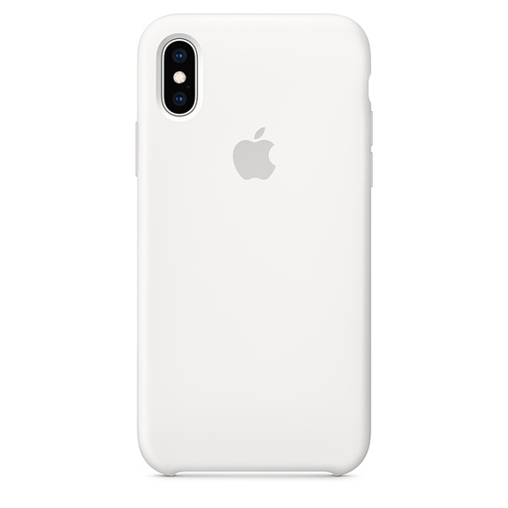 картинка Силиконовый чехол для iPhone XS, white (белый) от магазина Компания+