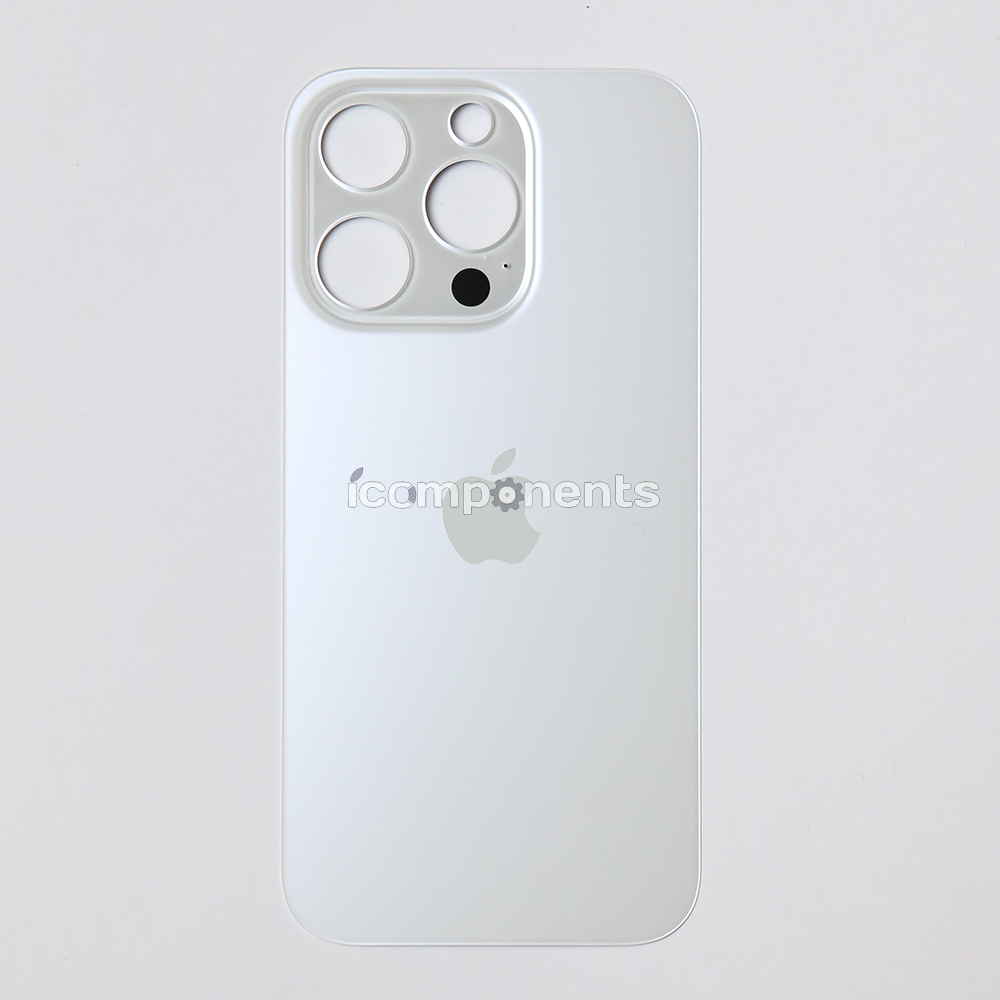 iPhone 14 Pro - Заднее стекло, белое (широкий вырез)