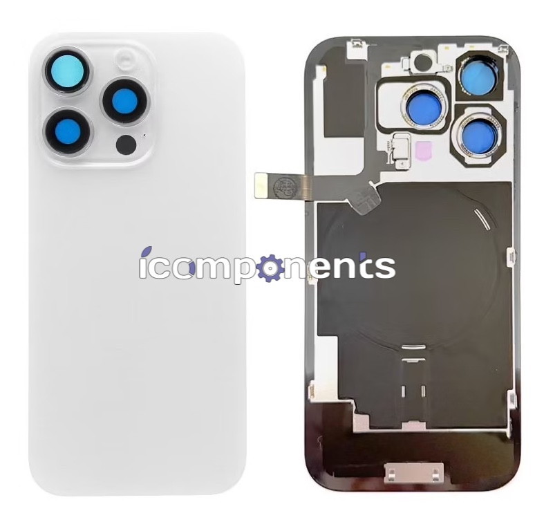 iPhone 16 Pro Max - Задняя крышка + NFC ORIG снятая (White Titanium)