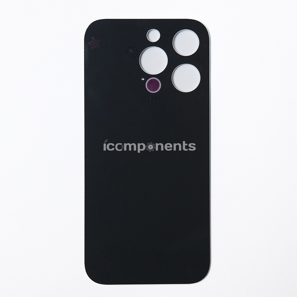 iPhone 14 Pro - Заднее стекло, белое (широкий вырез)