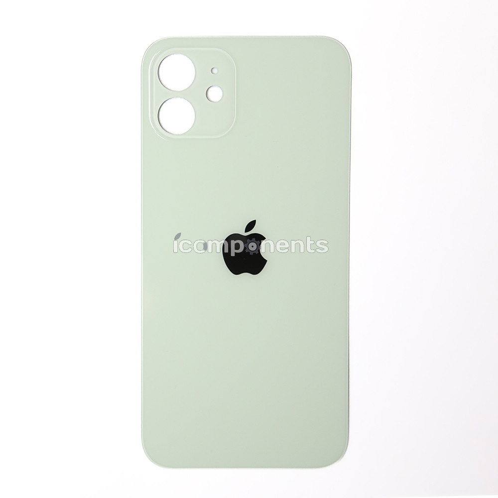 iPhone 12 - Заднее стекло, зеленое (широкий вырез)
