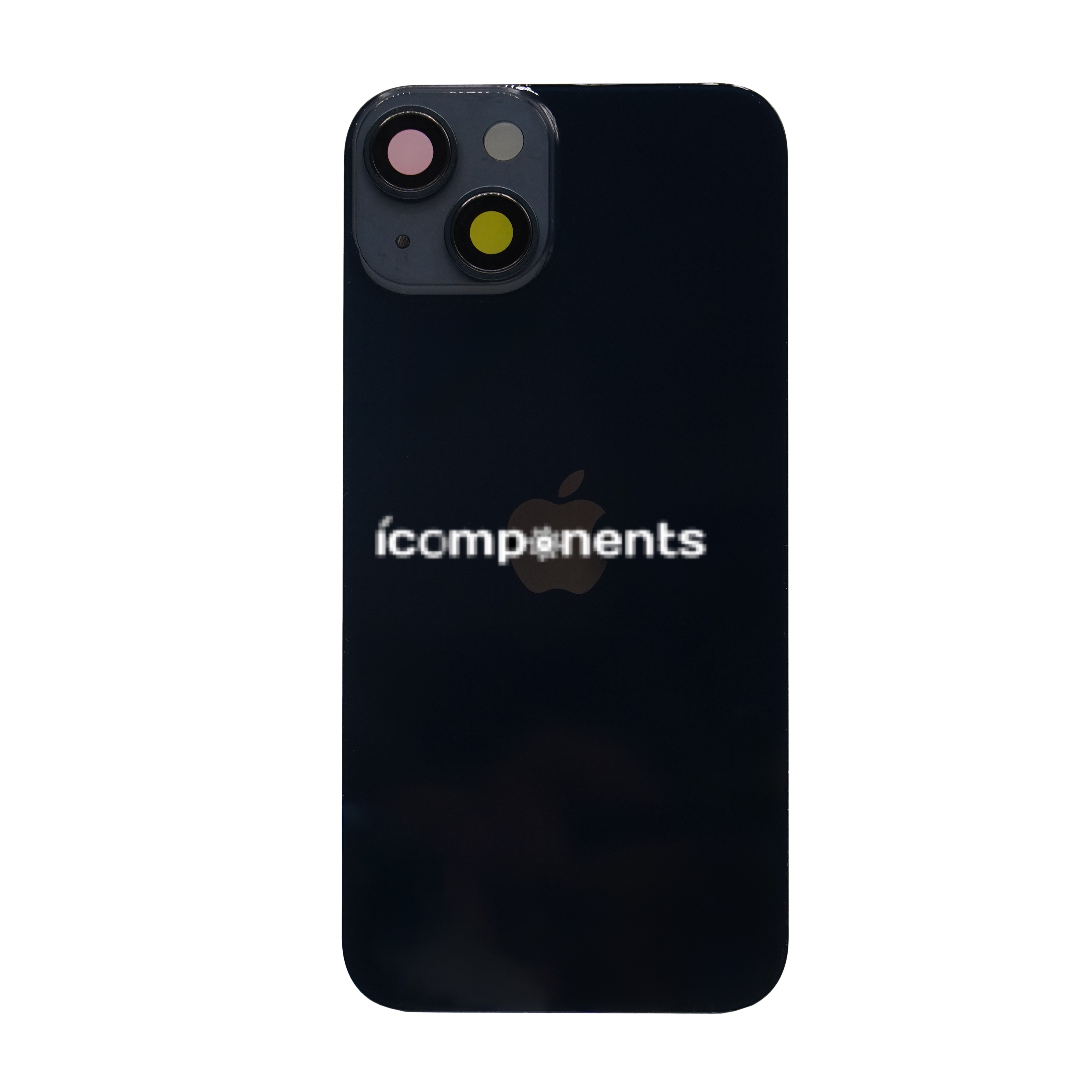 iPhone 14 - Задняя крышка, черная (в сборе с креплением и линзами камеры)