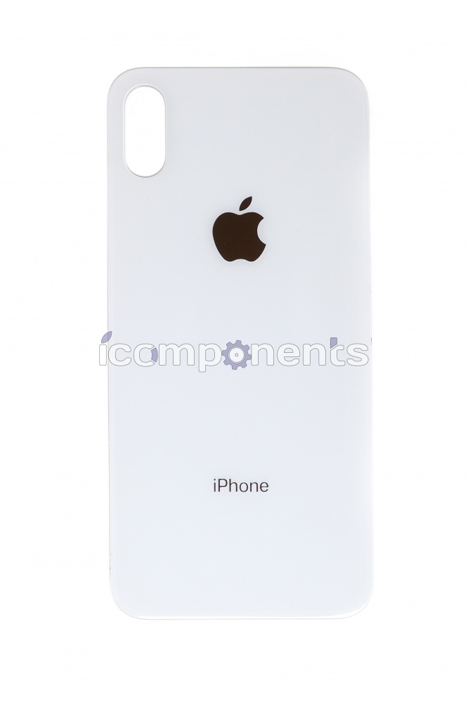 картинка iPhone X - заднее стекло, белое от магазина Компания+