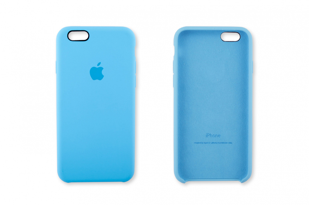 картинка Силиконовый чехол для iPhone 6/6s, blue (голубой) от магазина Компания+