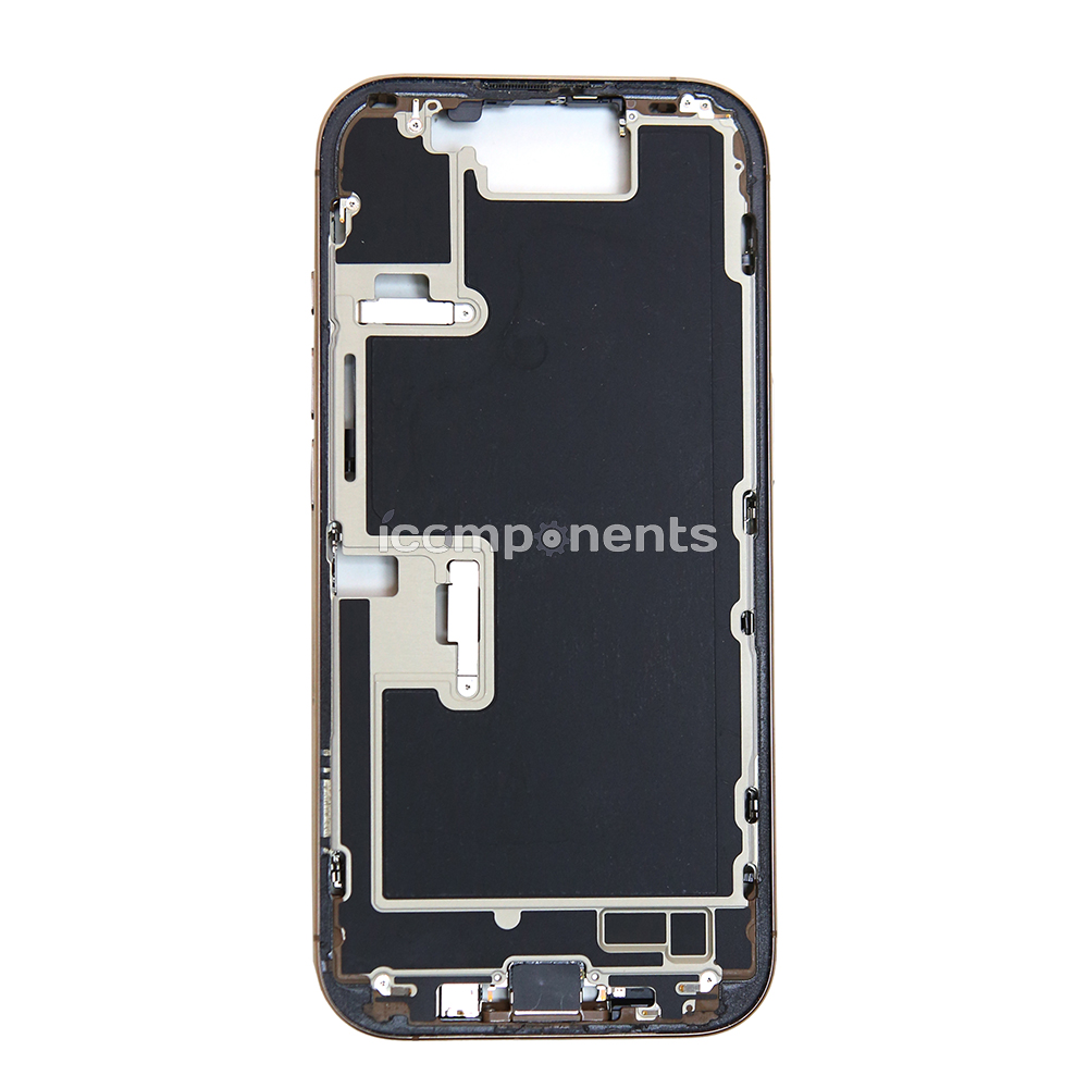iPhone 16 Pro - Средняя часть корпуса в сборе с шлейфами (Desert Titanium) Разбор EU