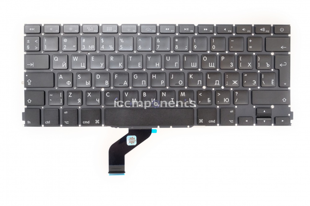 картинка Клавиатура MacBook Pro 13 Retina A1425 (Late 2012 Early 2013) Г- образный Enter RUS РСТ от магазина Компания+