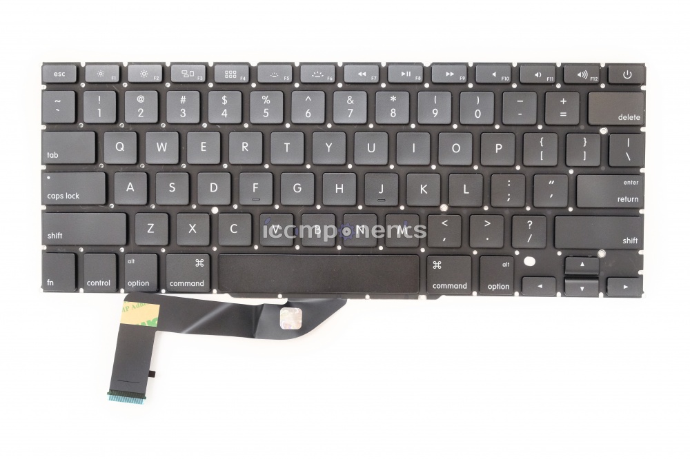 картинка Клавиатура MacBook Pro 15 Retina A1398 (Mid 2012 - Mid 2015) прямой Enter US от магазина Компания+