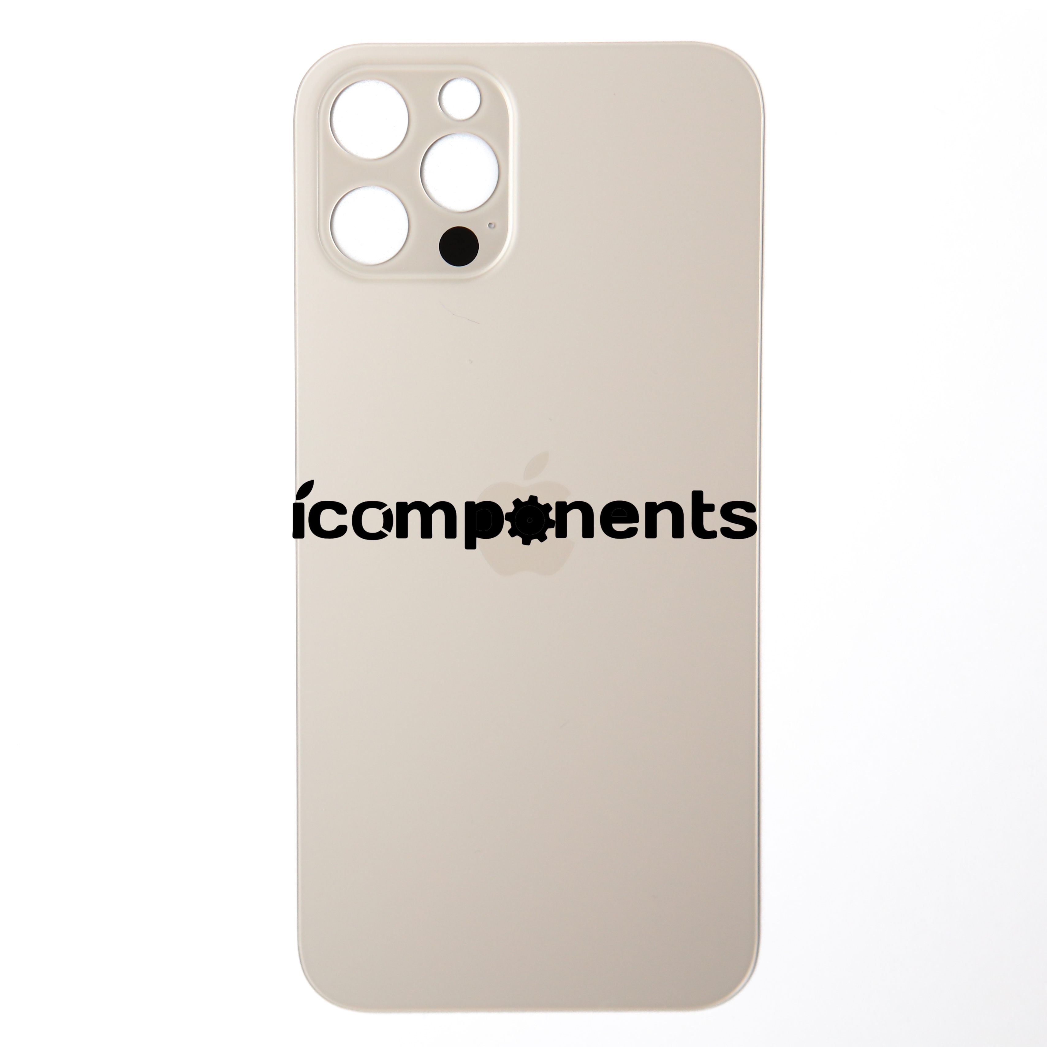 iPhone 12 Pro - Заднее стекло, золотое (широкий вырез)