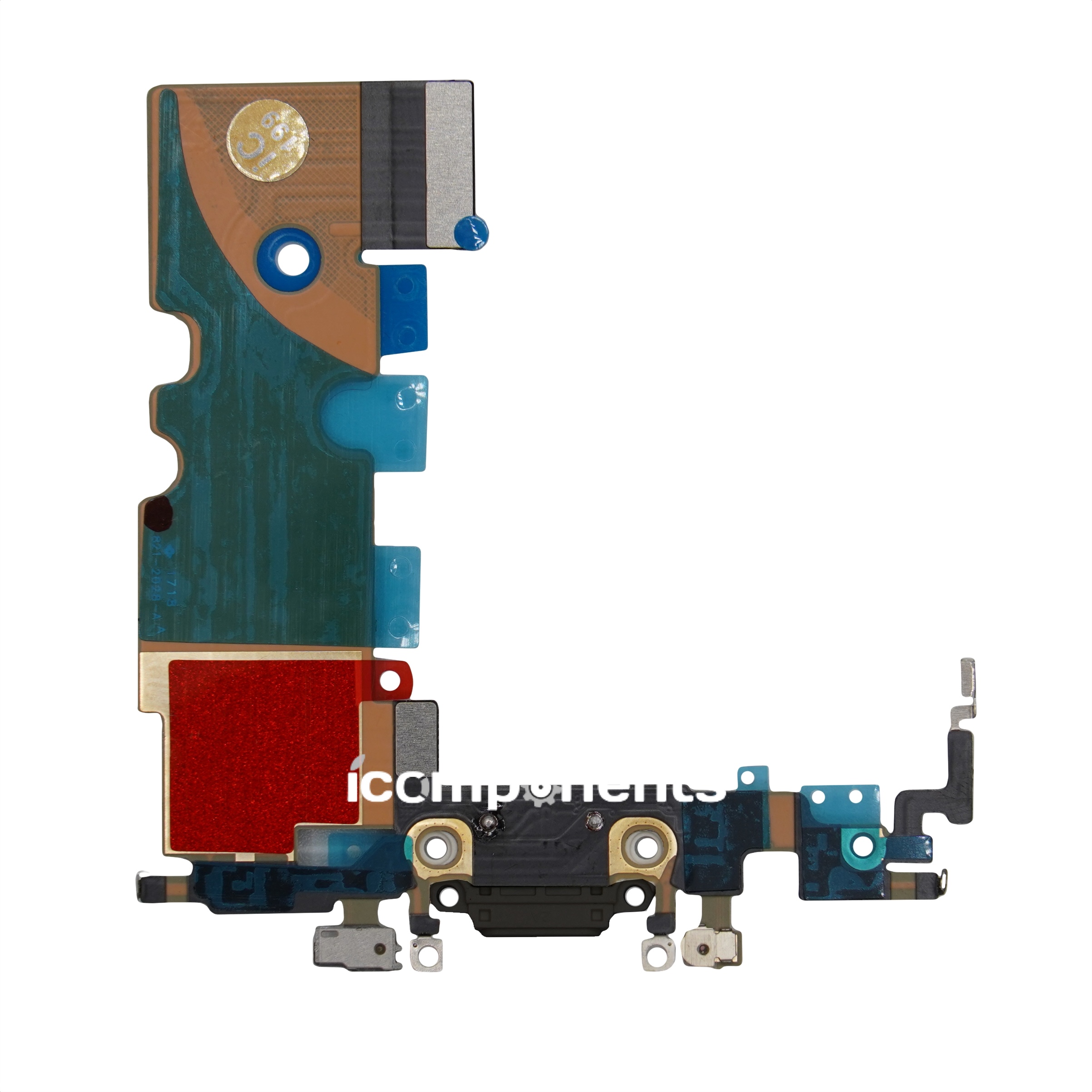 iPhone SE 2020 - Нижний шлейф с разъемом зарядки ORIG, черный