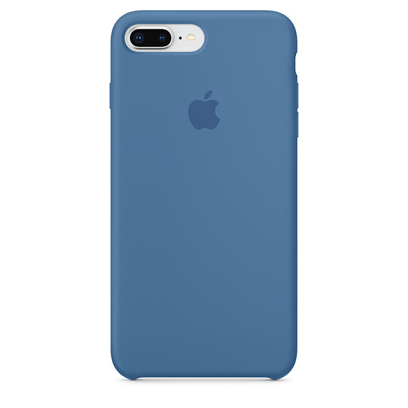 картинка Силиконовый чехол для iPhone 7+/8+ denim blue (синий деним) от магазина Компания+
