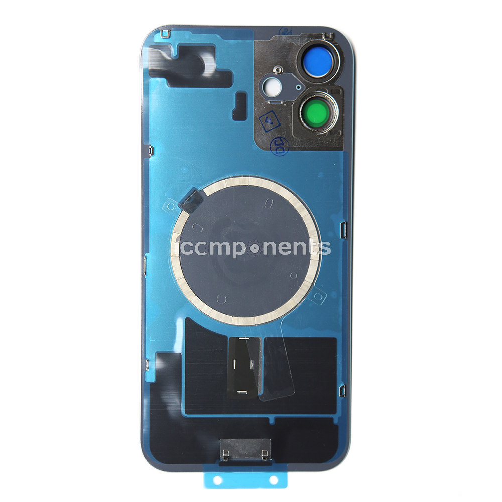 iPhone 16 Plus - Заднее стекло, бирюзовый (в сборе с креплением)