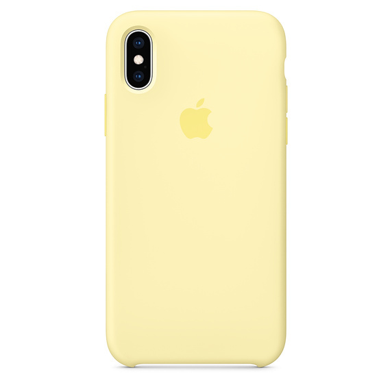 картинка Силиконовый чехол для iPhone Xs, lemon cream (лимонный крем) от магазина Компания+
