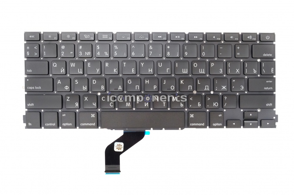 картинка Клавиатура MacBook Pro 13 Retina A1425 (Late 2012 Early 2013) прямой Enter RUS РСТ от магазина Компания+