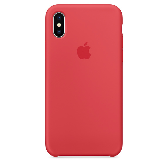 картинка Силиконовый чехол для iPhone X, red raspberry (спелая малина) от магазина Компания+