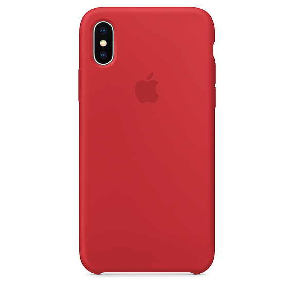 картинка Силиконовый чехол для iPhone X, red (красный) от магазина Компания+