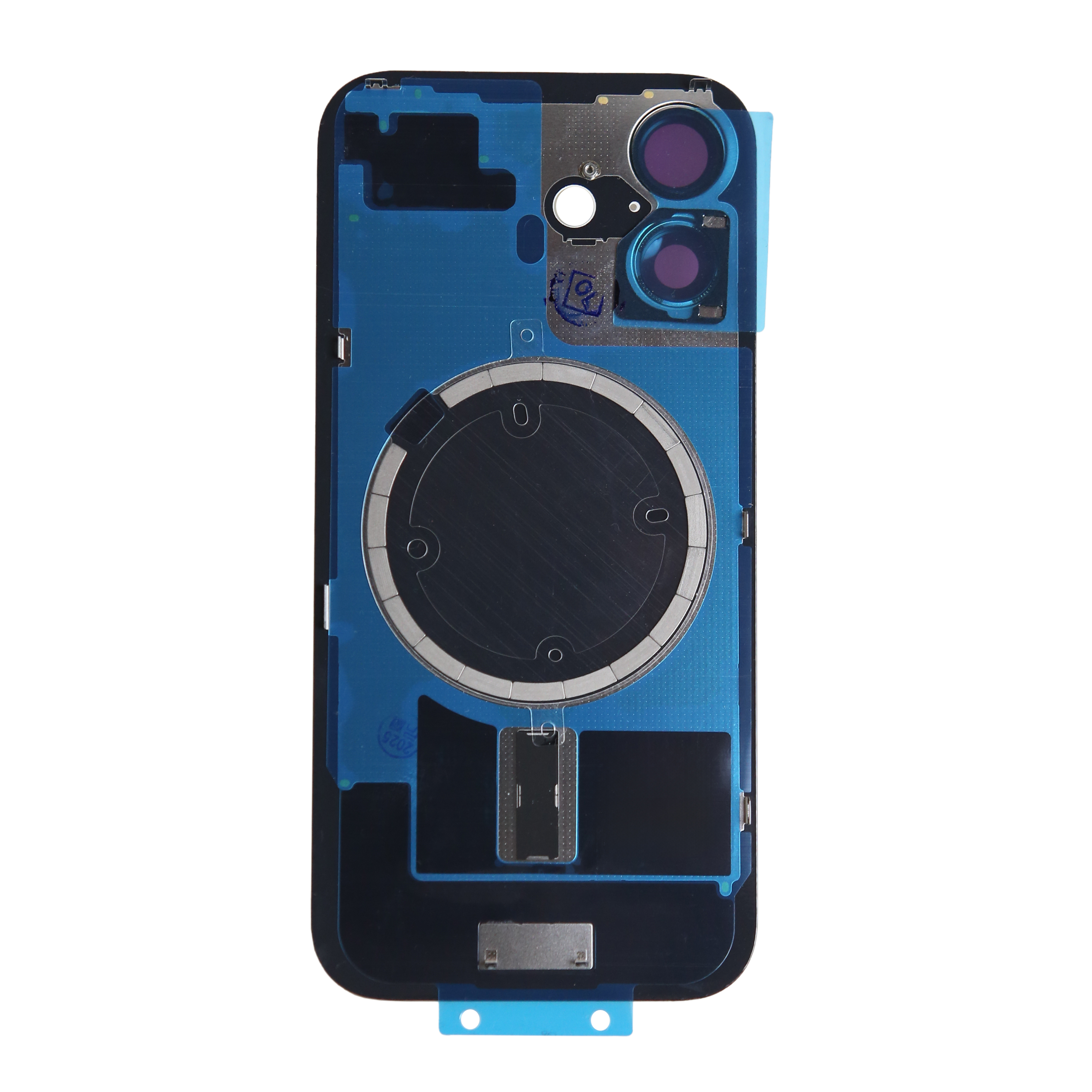 iPhone 16 - Задняя крышка, белая (в сборе с креплением и линзами камеры)