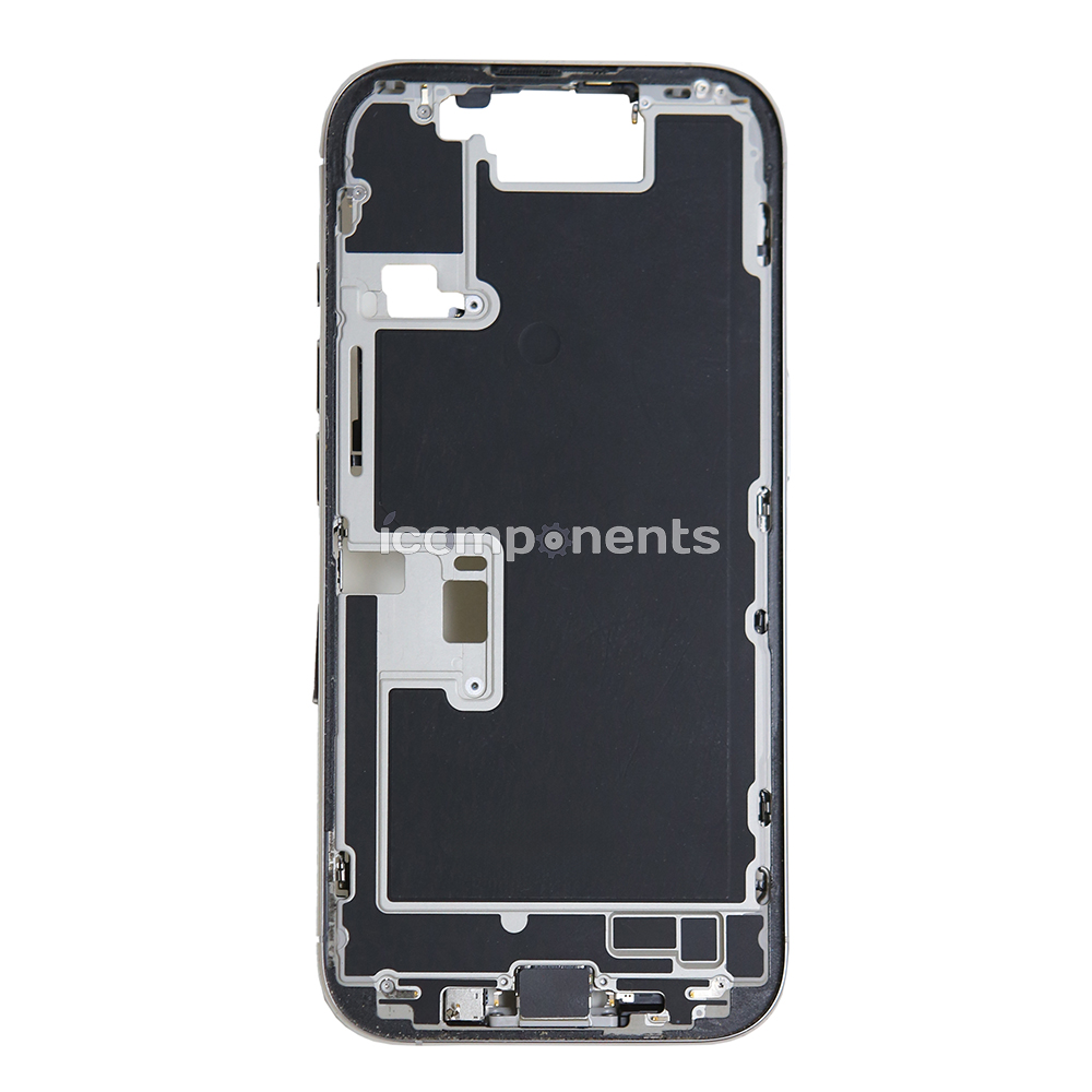 iPhone 16 Pro - Средняя часть корпуса в сборе с шлейфами (White Titanium) Разбор EU