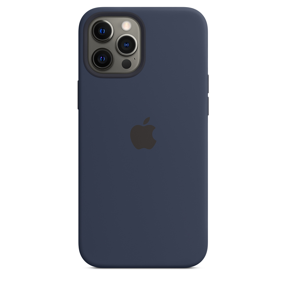 картинка Силиконовый чехол iPhone 12 pro Max Navy Blue orig chip от магазина Компания+