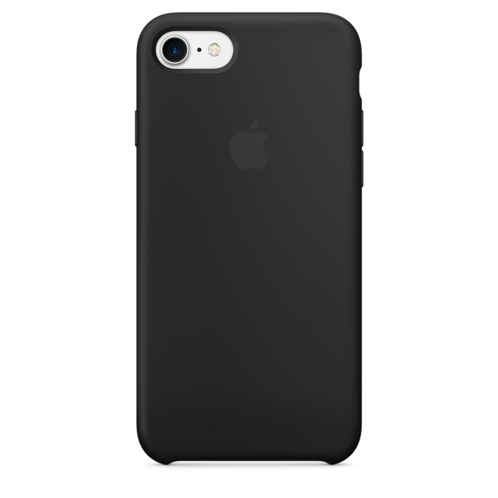 картинка Силиконовый чехол для iPhone 7/8 black (черный) от магазина Компания+
