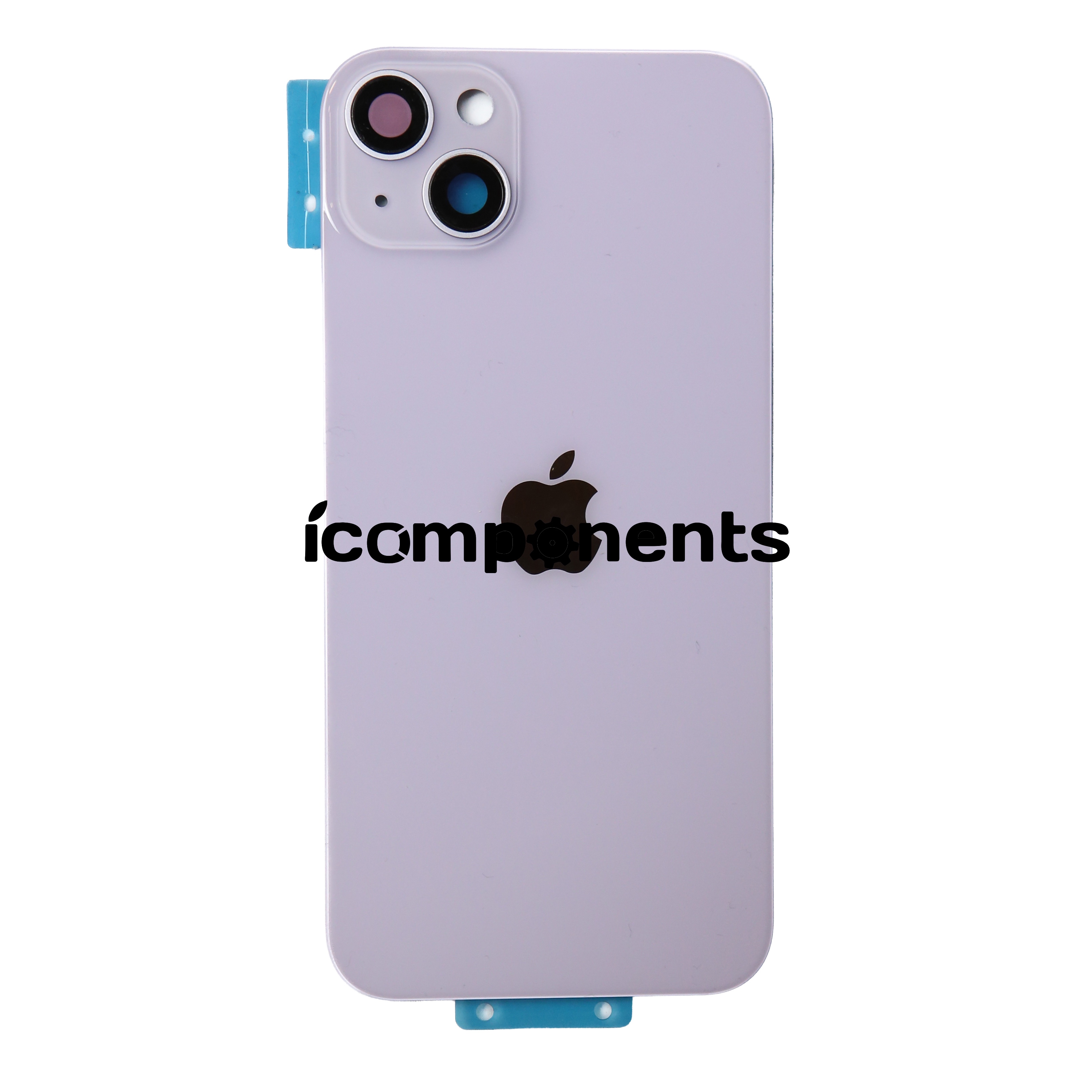 iPhone 14 Plus - Заднее стекло, фиолетовое (в сборе с креплением)